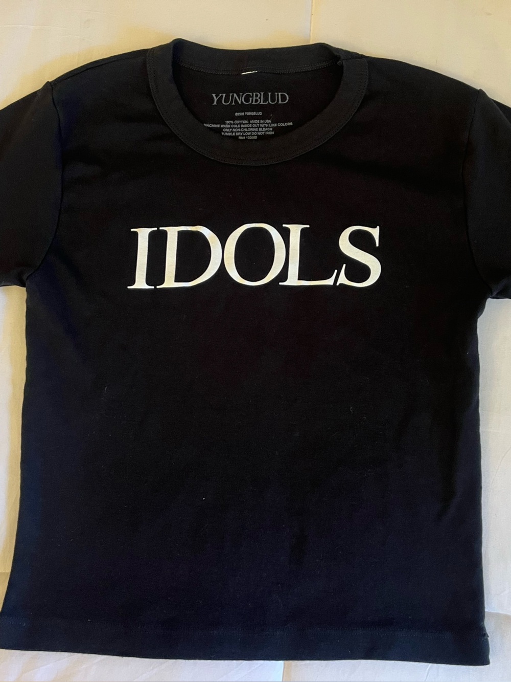 Yungblud IDOLS Black Graphic baby T